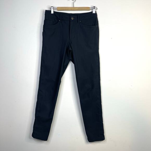 Lululemon ABC Pant Slim Warpstreme Obsidian Gray Stretch 5 Pocket Pants mens 28 - Picture 3 of 17